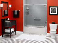 corner caddy and 16" grab bar in a bathtub remodeling project in columbus