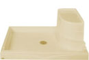 bench seat incorporated into an acrylic base 