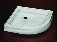 round acrylic shower pan 