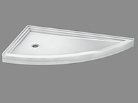slice curved shower base 