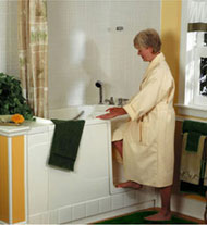 safety tub for walk in entry