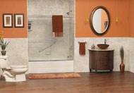 bath walls with an acrylic finish 