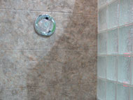 stone pattern choices in a shower wall system