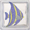 starfish image on glass block