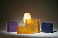 light transmissions through glass blocks 
