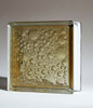 cinnamon bubble glass block