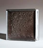 bubble glass block in a dark blush champagne color