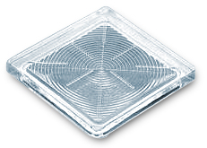 8" x 8" x 1" glass block paver unit 