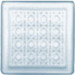 sandblasted button pattern glass block paver 
