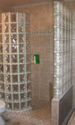 full and half glass block walls 