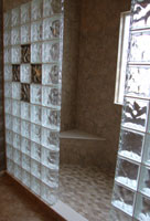 corner seat with a corian finishing piece