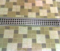 linear trench drain for a tile floor 