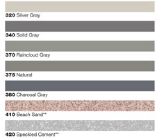 urethane grout color choices 