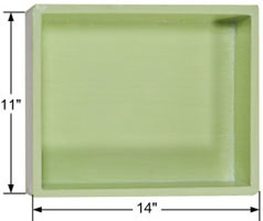 recessed ready for tile shampoo niche in 11 x 14 size