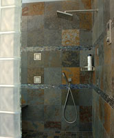 decorative rain head and hand held shower 