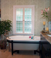 privacy shutters in a bathroom 