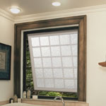 awning window in a bath remodel