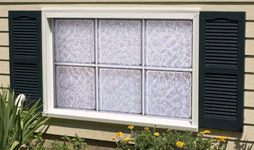 basement hopper window using acrylic blocks