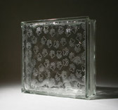 etched glass block with paw prints