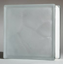 wave frosted pattern glass block