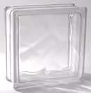 wave pattern glass block