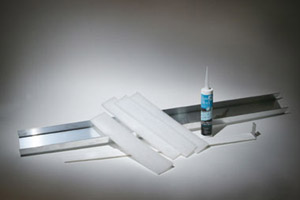 accessories needed for a architectural glass block installation