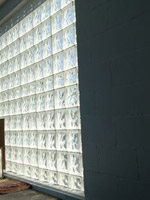 floral store glass block windows 