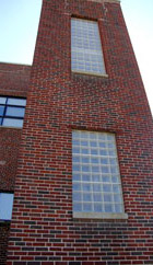 close up stairwell windows columbus 