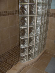 walk in shower in a smaller space