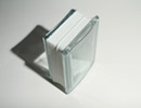 3" thick curved glass block from mulia 