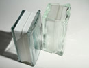 thinner shaped glass blocks to save money on a wall project