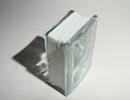 wave pattern 3 1/8" thick glass block for shower or partition walls