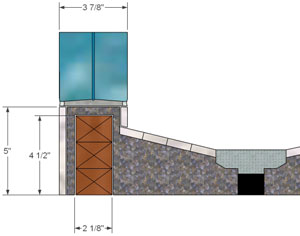 cross section view of a mud set base 