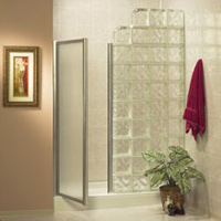 60 x 32 pittsburgh corning decora glass blocks and acrylic shower base 