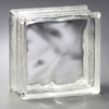 thickset 90 minute fire rated glass block in a decora wavy pattern