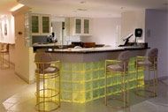neo angle glass block wall design