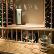 Wine Cellar in a basement remodel cleveland