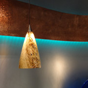 decorative sconse lighting in a kitchen 
