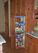 Kitchen pull out storage for improved access