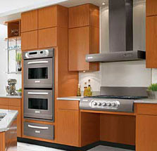Remote control range hood with roll under cooktop