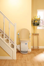 Stair Lift to move a handicapped person from floor to floor in a home 