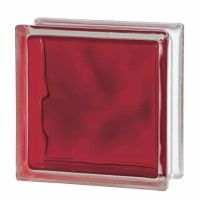 Red colored glass block - Innovate Building Solutions 