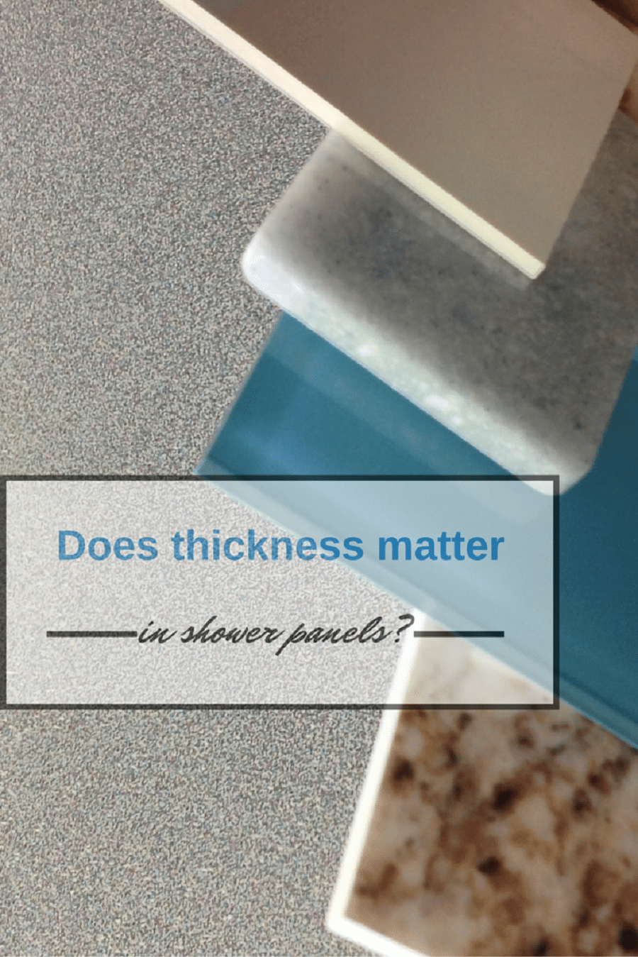 Con 2 thickness of acrylic wall panels vs. laminate panels | Innovate Building Solutions #LaminatedWallPanels #WaterproofLaminatedShowerWalls #AcrylicWallPanels