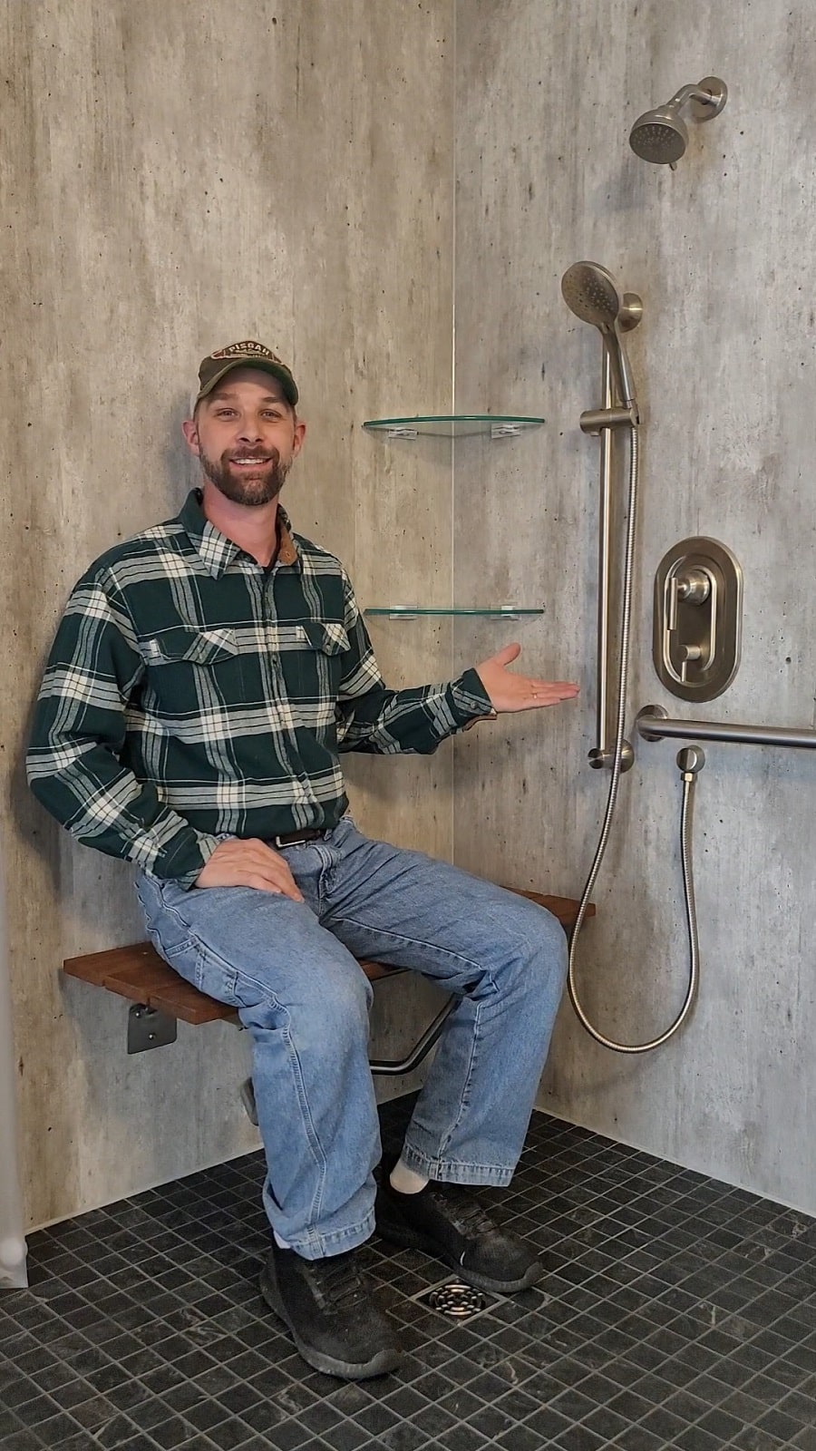 Nathan dealer pic | Innovate Building Solutions #LaminateShowerWalls #BathroomRemodel #ShowerRemodel