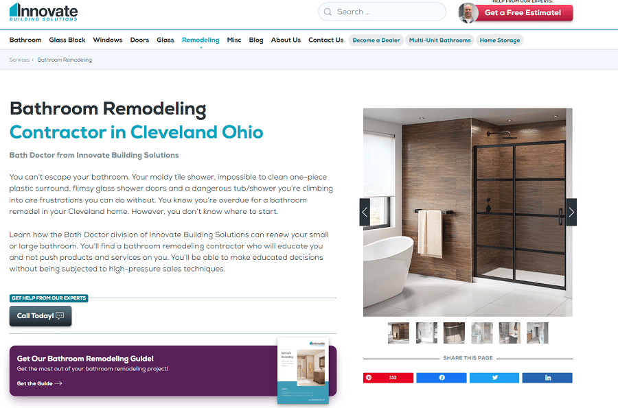 Reason 8 Cleveland bathroom remodeler web site Innovate Building Solutions #BathroomRemodelingWebsite #BathroomRemodelerWebsite #Remodeling