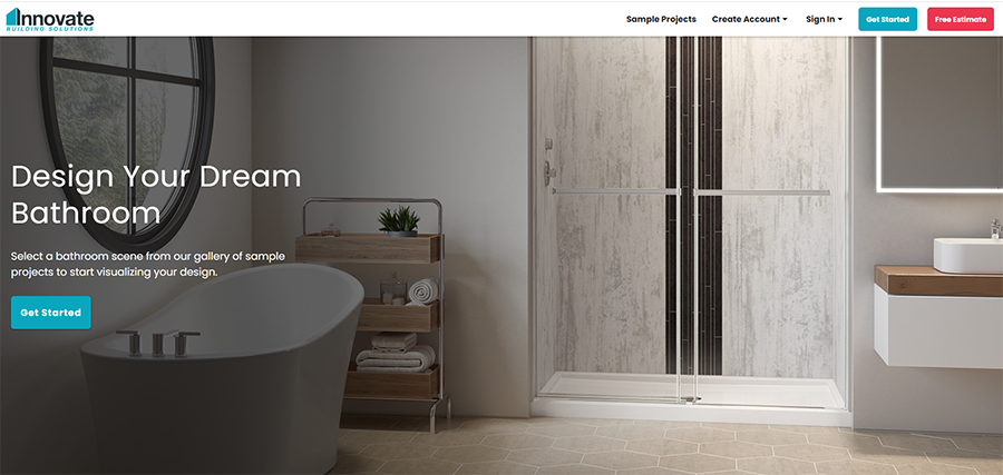 Step 1 - Innovate Bath and Shower Visualizer and link | Visualizer | Bathroom design idea | bathroom | Build your bathroom
