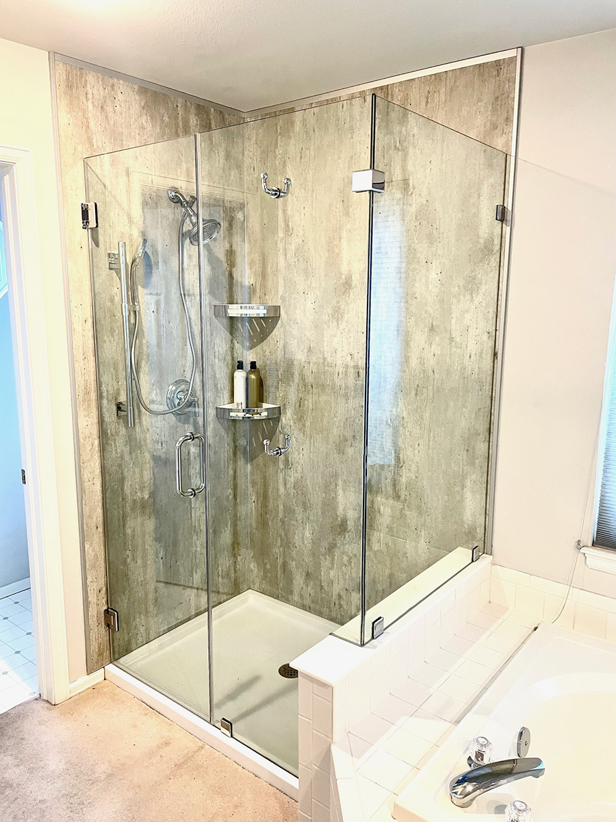 Tip 3 sturdy acrylic shower pan cracked cement wall panels | Innovate building solutions | colorado springs, Co | bathroom remodel