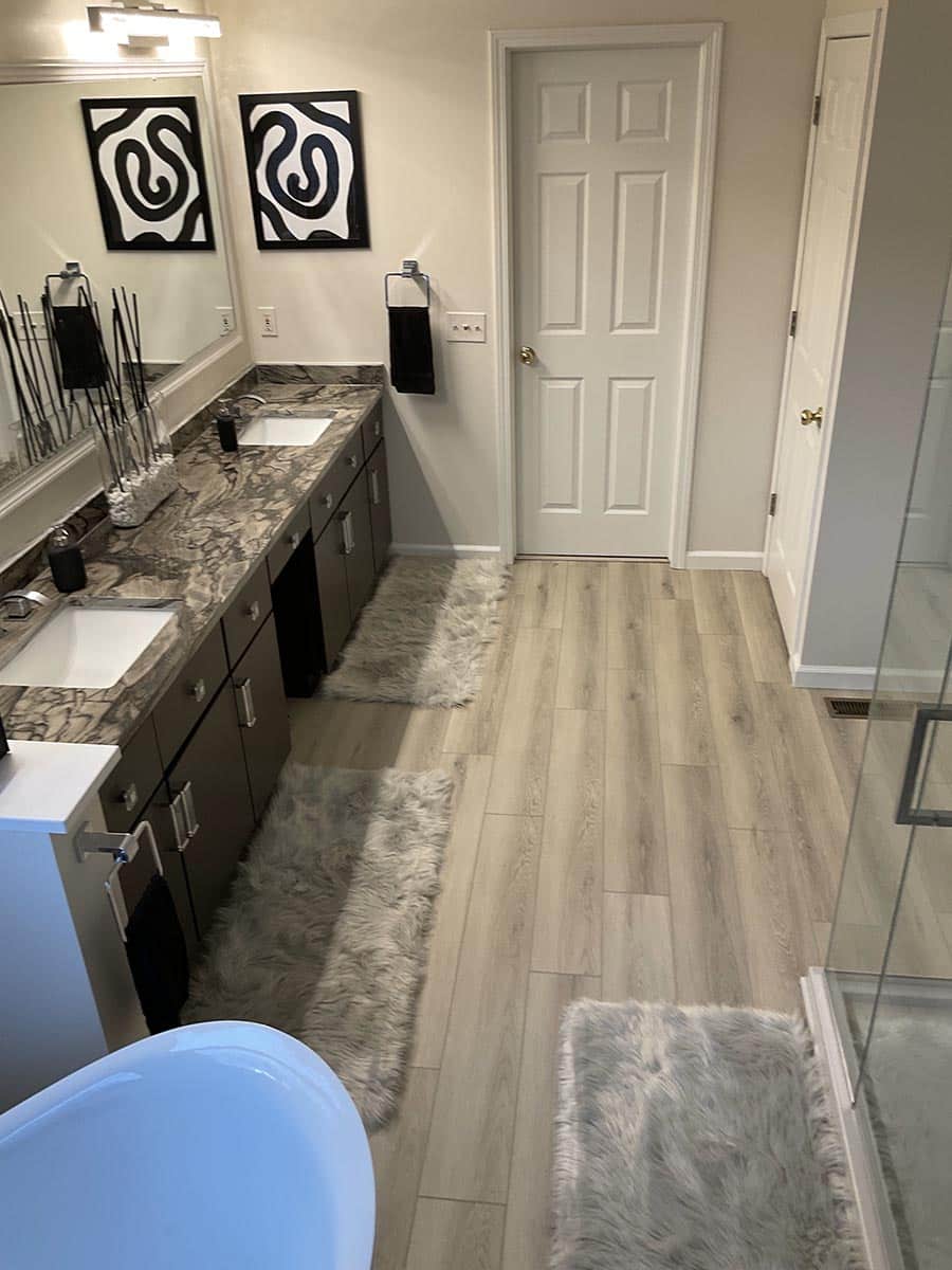 Trend 2 Luxury vinyl plan age in place bath remodel Akron | Innovate Building solutions | Bathroom contractors | remodeling contractors | kitchen and bath remodelers