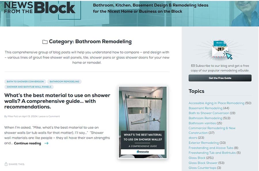 Reason 5 idea 1 bathroom remodeling blog Innovate Building Solutions Mike Foti | Innovate Dealers | bathroom remodeling contractors | Home design ideas | Bathroom remodeling ideas | Shower remodeling tips