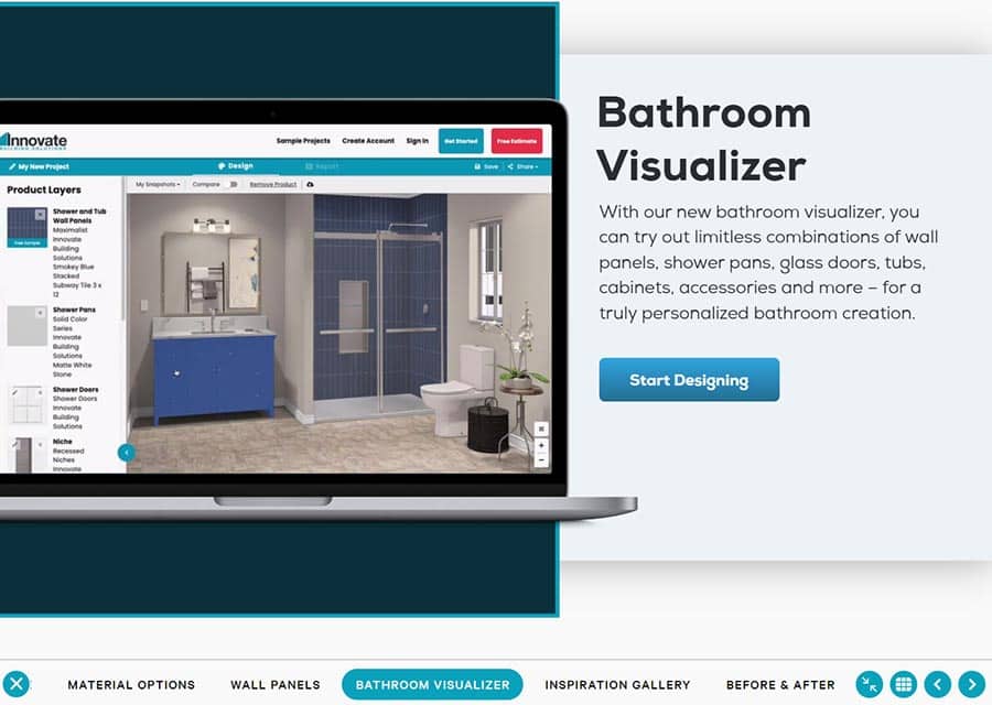 Reason 6 Innovate bath and shower visualizer bath remodel presentation | Innovate Building Solutions | Home Improvement Ideas | Bathroom Visualizer | Remodeling Home Presentation